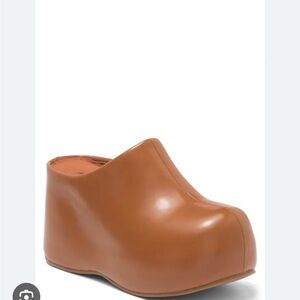 Jeffrey Campbell Cloggin Platform Clog - Cognac Brown
